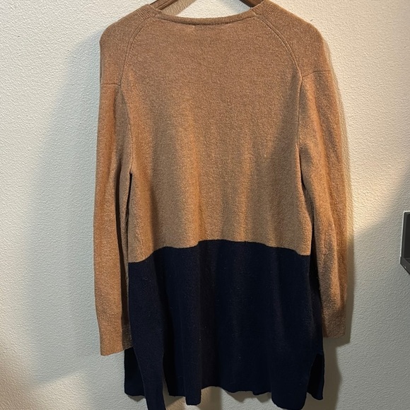 Madewell Tan and Navy Open Cardigan - Picture 3 of 3